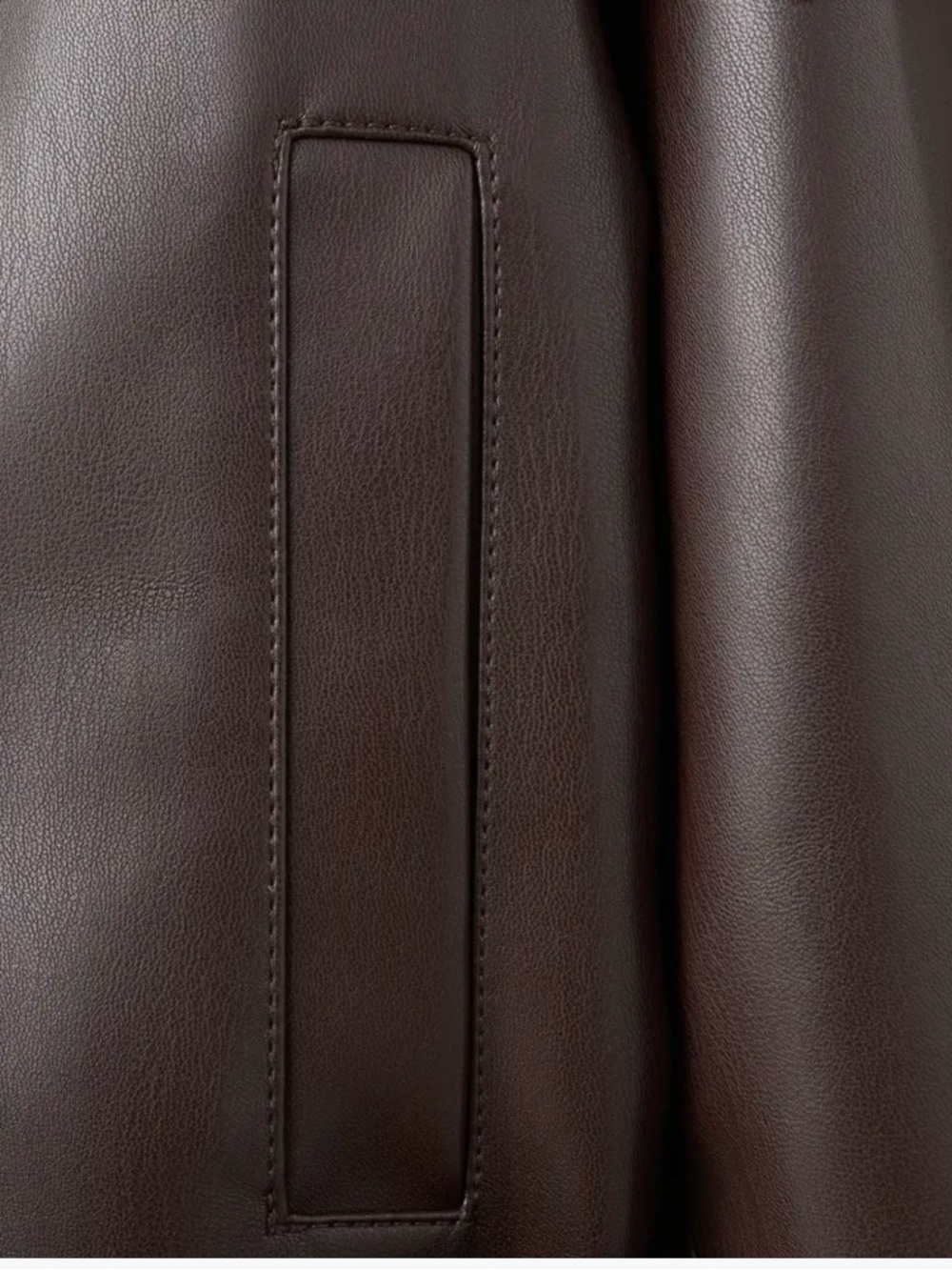 Mango Black Faux Leather Tie-Waist Jacket - Picture 7 of 7